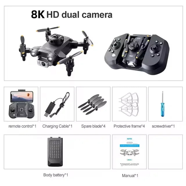 XIAOMI 4DRC V30 Mini Drone with Camera | HD 4K & 1080P FPV RC Drone | Five-Sided Obstacle Avoidance Helicopter Drone Toy