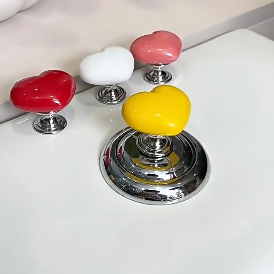 Heart Shape Toilet Press Button