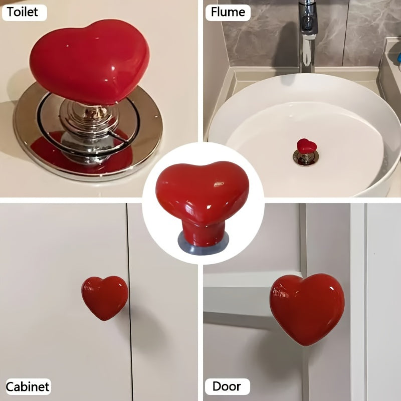 Heart Shape Toilet Press Button