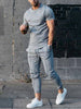 Two Piece Sets Short Sleeve T-shirts And Slim Pants - TheWellBeing4All
