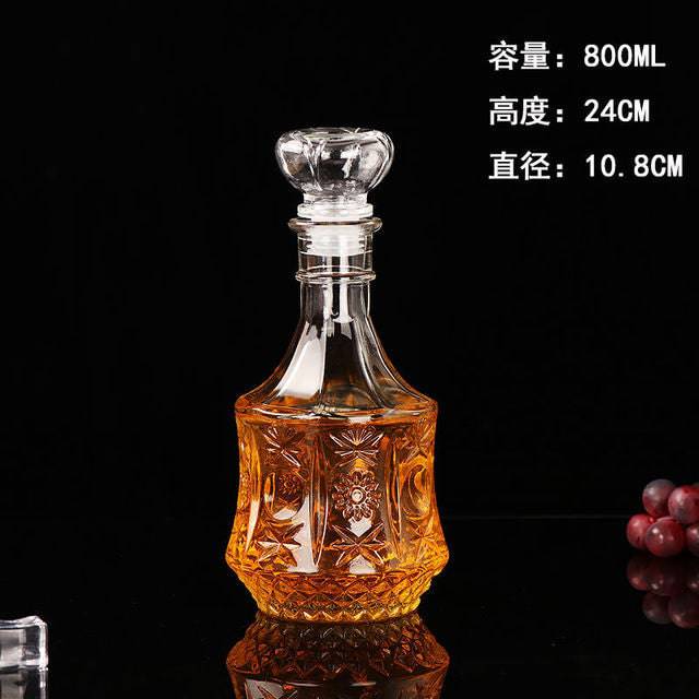 Red Wine Bottle Lead-free Transparent Glass Wine Decanter Whiskey Decanter - TheWellBeing4All