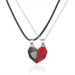 Couple Necklace Lovers Gothic Punk Heart Pendant Necklace valentines gift - TheWellBeing4All