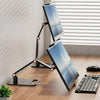 Portable Monitor Desk Holder Metal Stand 16 Inch Universal Expandable Display Base Vesa Mount External Vertical Screen Expansion - TheWellBeing4All