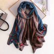 Print silk scarf for lady - TheWellBeing4All