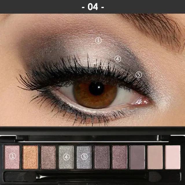 FOCALLURE Cosmetics Eyeshadow Palette Naked Pigment Waterproof Soft Nude Glitter Matte Shadows Professional Make-up for Women - TheWellBeing4All