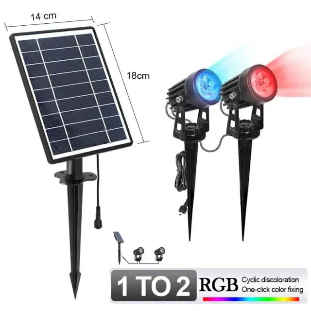 Outdoor Solar Landscape Light LED Waterproof Automatic On/Off for Wall Light Garden Patio Lawn Lamp - TheWellBeing4All