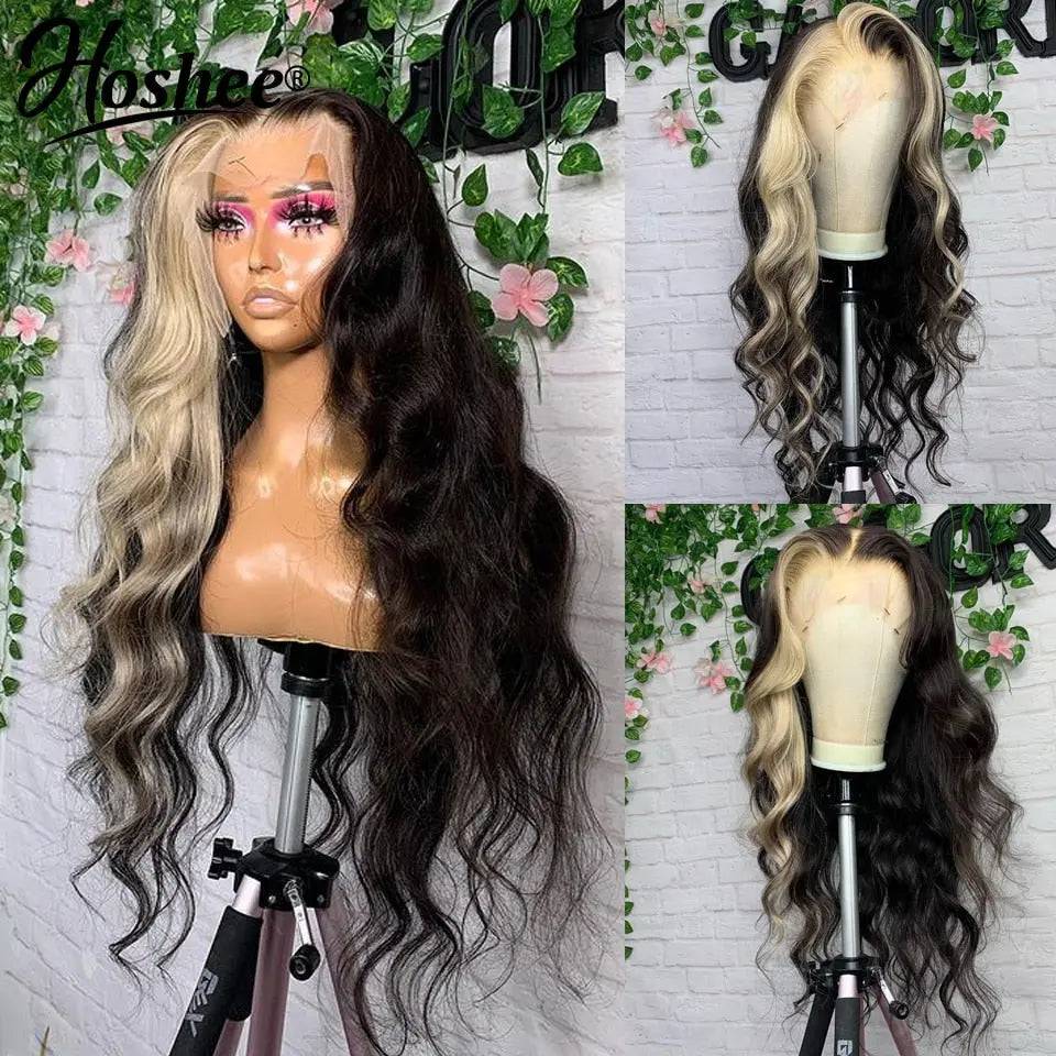 Wave Lace Front Wig Platinum Lace Front Human Hair Wigs For Women 613 Colored HD Lace Frontal Wig Loose Deep Wave Wig - TheWellBeing4All