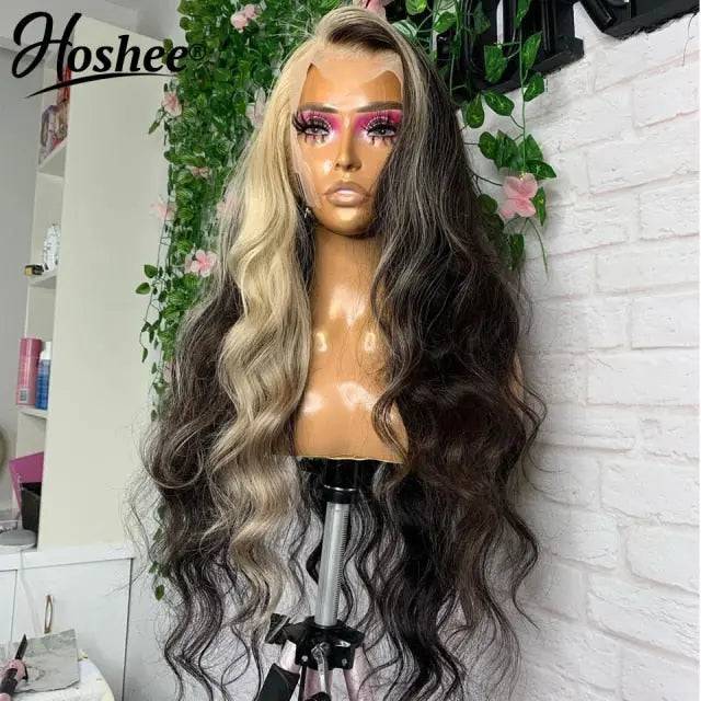 Wave Lace Front Wig Platinum Lace Front Human Hair Wigs For Women 613 Colored HD Lace Frontal Wig Loose Deep Wave Wig - TheWellBeing4All