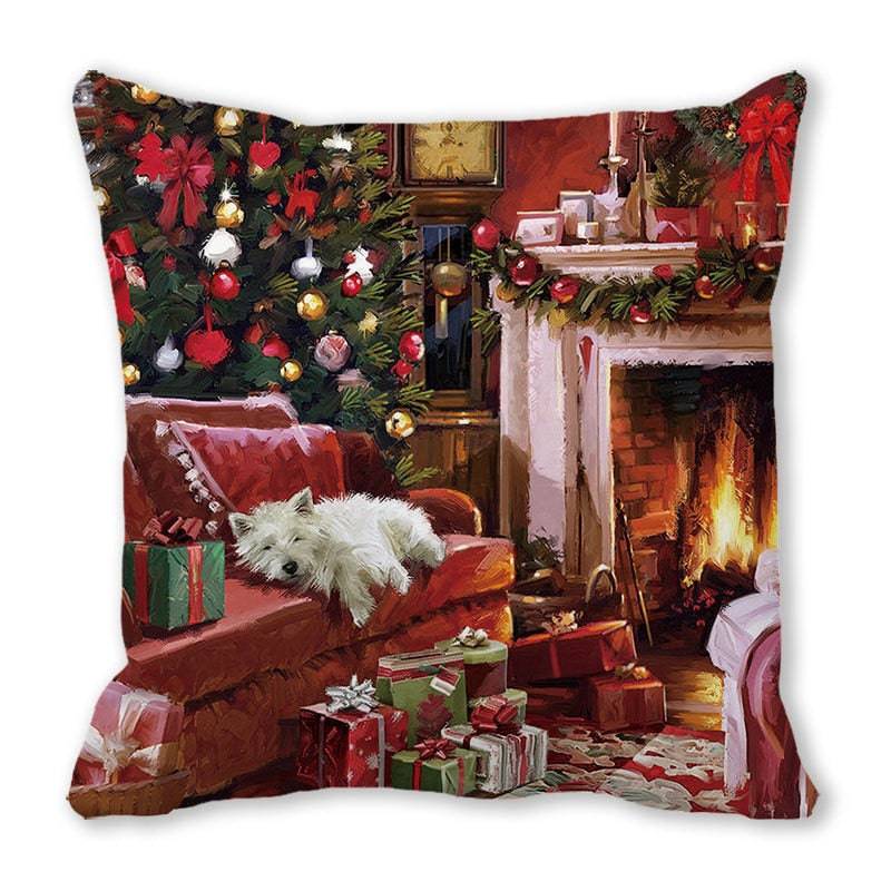 Merry Christmas Decorations for Home Xmas Cushion Cover Christmas Ornament Pillowcase Natal Navidad - TheWellBeing4All