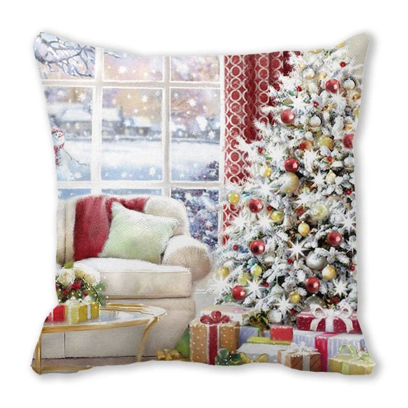 Merry Christmas Decorations for Home Xmas Cushion Cover Christmas Ornament Pillowcase Natal Navidad - TheWellBeing4All