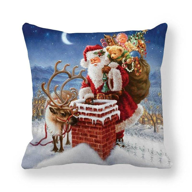 Merry Christmas Decorations for Home Xmas Cushion Cover Christmas Ornament Pillowcase Natal Navidad - TheWellBeing4All