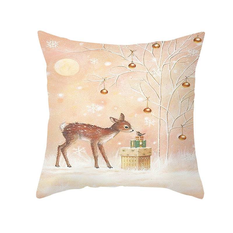 Merry Christmas Decorations for Home Xmas Cushion Cover Christmas Ornament Pillowcase Natal Navidad - TheWellBeing4All