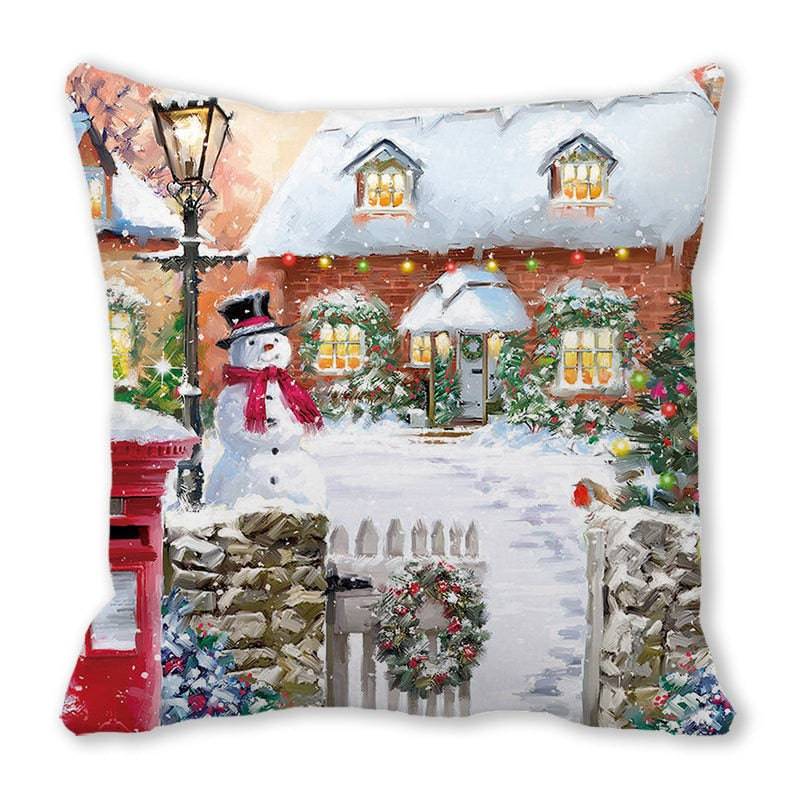 Merry Christmas Decorations for Home Xmas Cushion Cover Christmas Ornament Pillowcase Natal Navidad - TheWellBeing4All