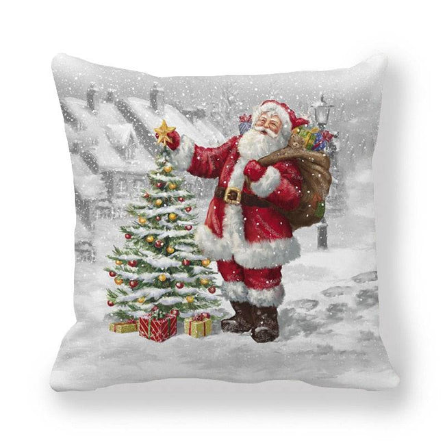 Merry Christmas Decorations for Home Xmas Cushion Cover Christmas Ornament Pillowcase Natal Navidad - TheWellBeing4All