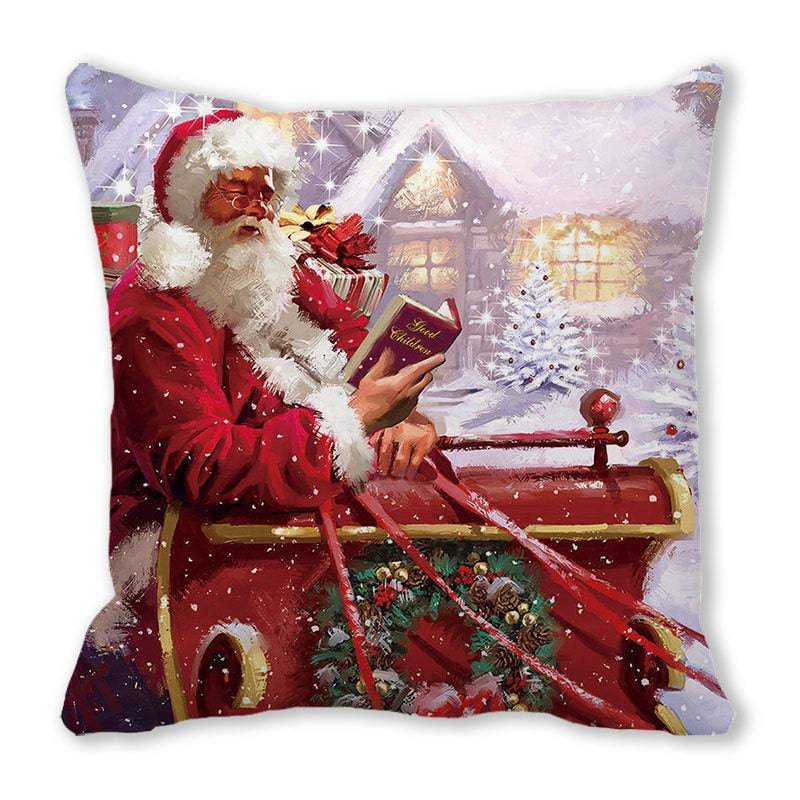 Merry Christmas Decorations for Home Xmas Cushion Cover Christmas Ornament Pillowcase Natal Navidad - TheWellBeing4All