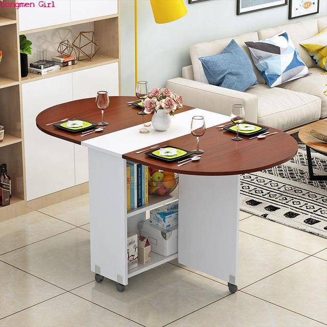 Folding Table Solid Wood Storage - TheWellBeing4All