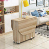 Folding Table Solid Wood Storage - TheWellBeing4All