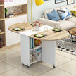 Folding Table Solid Wood Storage - TheWellBeing4All