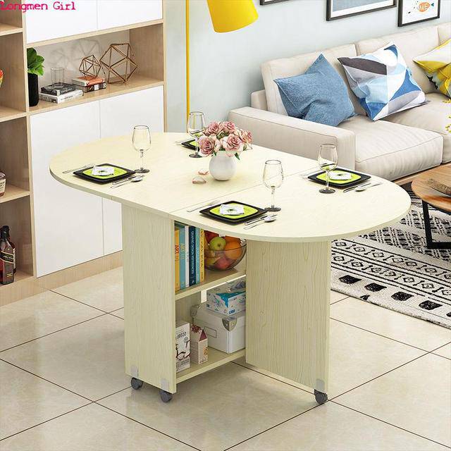 Folding Table Solid Wood Storage - TheWellBeing4All