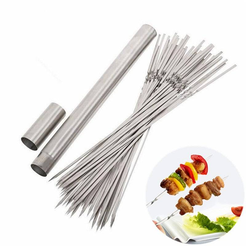 Reusable BBQ  Skewers with Storage Tube - TheWellBeing4All