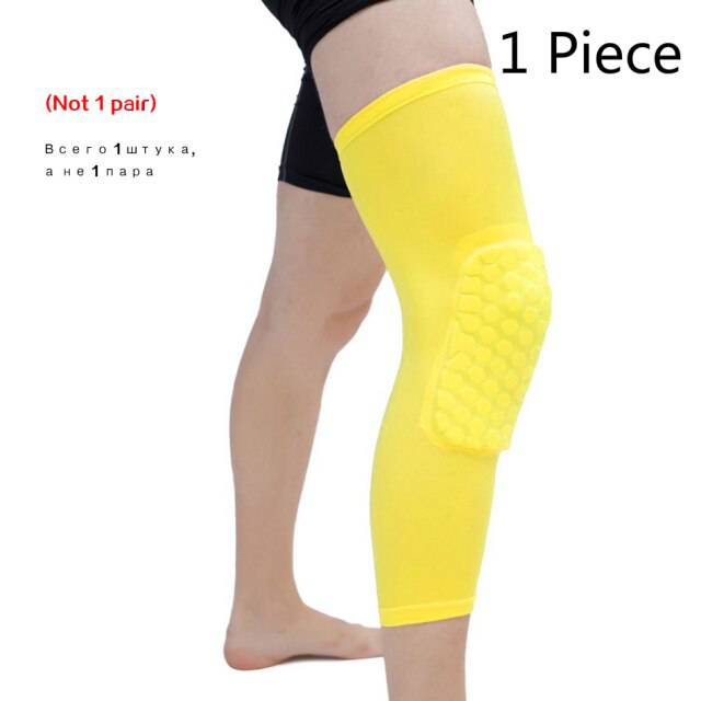 Protective Basketball Knee Pads with Honeycomb Foam Compression for Fitness and Performance - TheWellBeing4All