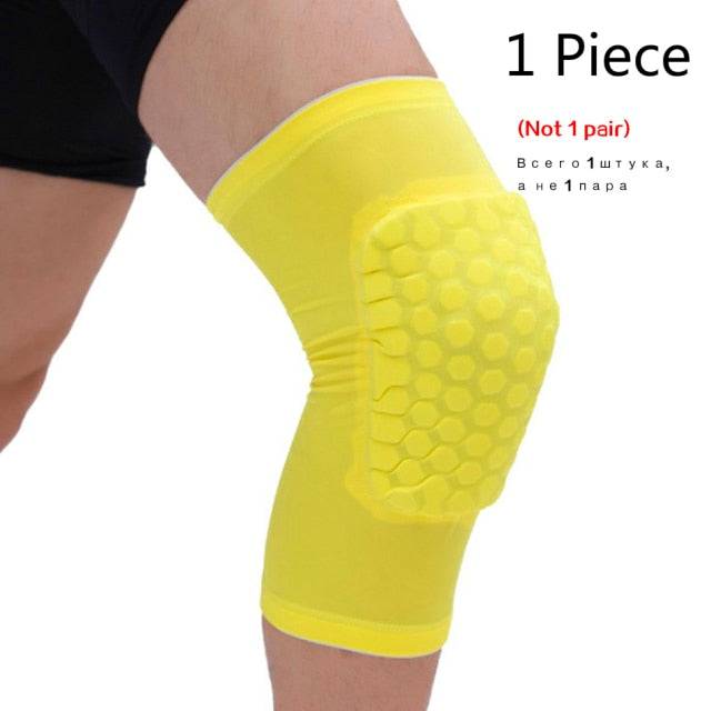 Protective Basketball Knee Pads with Honeycomb Foam Compression for Fitness and Performance - TheWellBeing4All