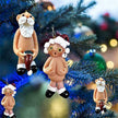 Resin Funny Naked Santa Claus Pendant Xmas Male Female Santa Claus Christmas Tree Decoration - TheWellBeing4All