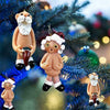 Resin Funny Naked Santa Claus Pendant Xmas Male Female Santa Claus Christmas Tree Decoration - TheWellBeing4All