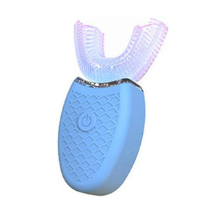 360 Degrees Intelligent Automatic Sonic Electric Toothbrush U Type 4 Modes Tooth Brush - TheWellBeing4All