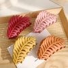 Large Leaf Hair Clamping Clip Back Head Bathing Plate Hair Clip Shark Clip 9cm*5cm Headwear - TheWellBeing4All