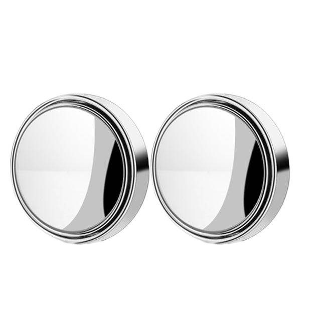 Pair Car Round Frame Convex Blind Spot Mirror Wide-angle 360 Degree Adjustable Clear Rearview Auxiliary Mirror Driving Safety - TheWellBeing4All