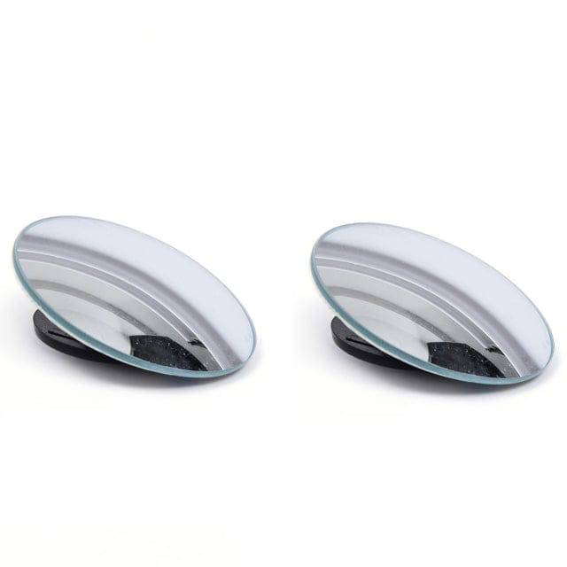 Pair Car Round Frame Convex Blind Spot Mirror Wide-angle 360 Degree Adjustable Clear Rearview Auxiliary Mirror Driving Safety - TheWellBeing4All