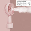 Portable Water Spray Mist Fan Electric USB Rechargeable Handheld Mini Fan - TheWellBeing4All