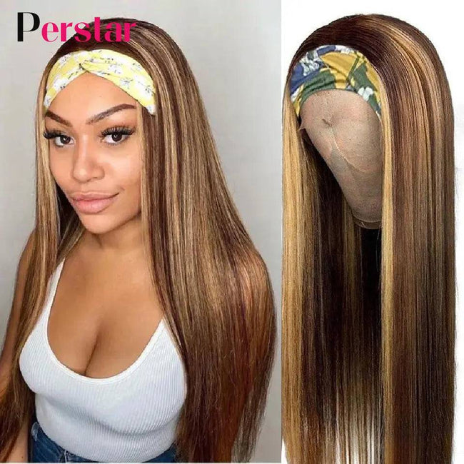 Human Hair Wigs Straight Malaysia Hair Wigs For Black Women Ombre Colored Human Hair Wigs Remy - TheWellBeing4All