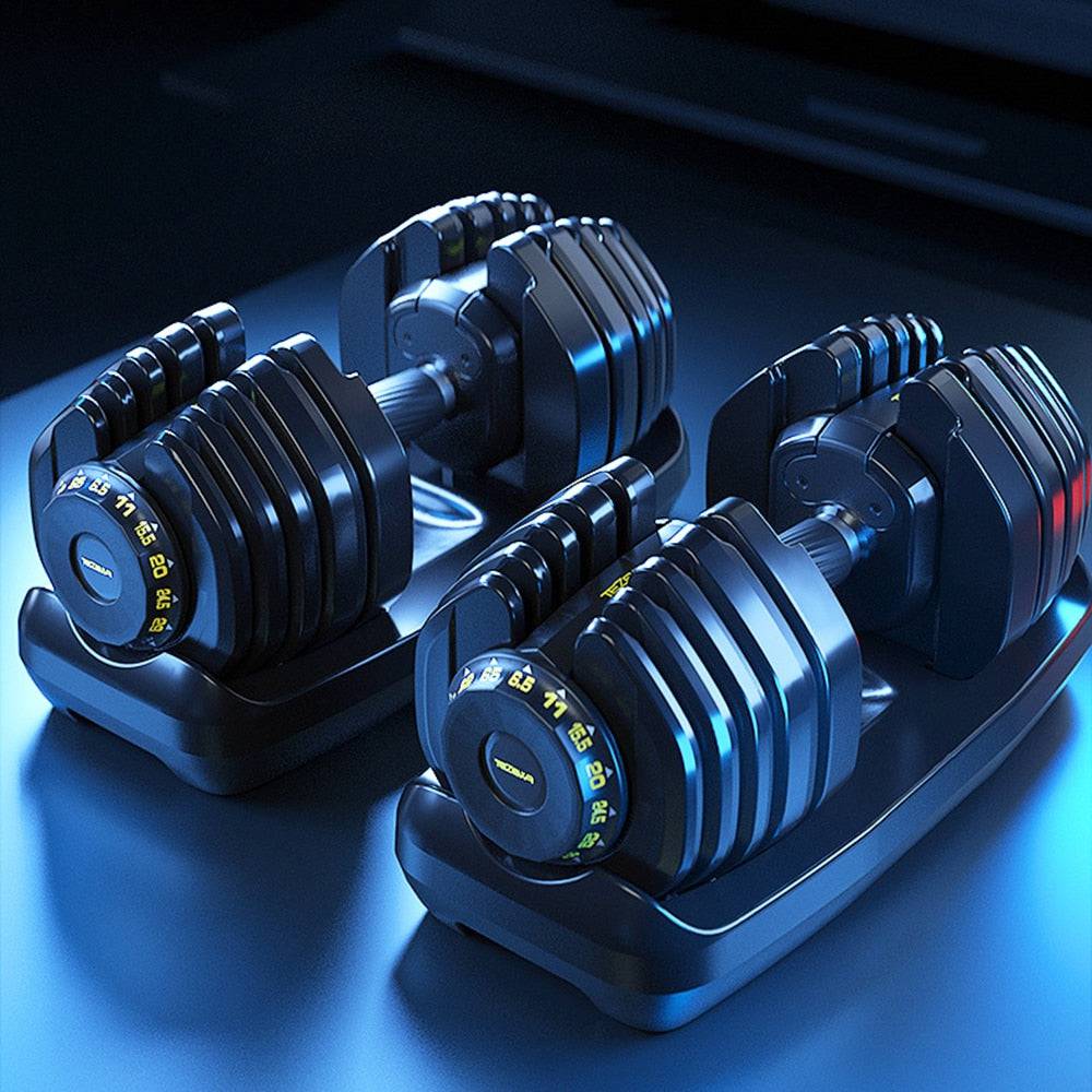 Adjustable Dumbbell Set Professional Gym Fitness - TheWellBeing4All