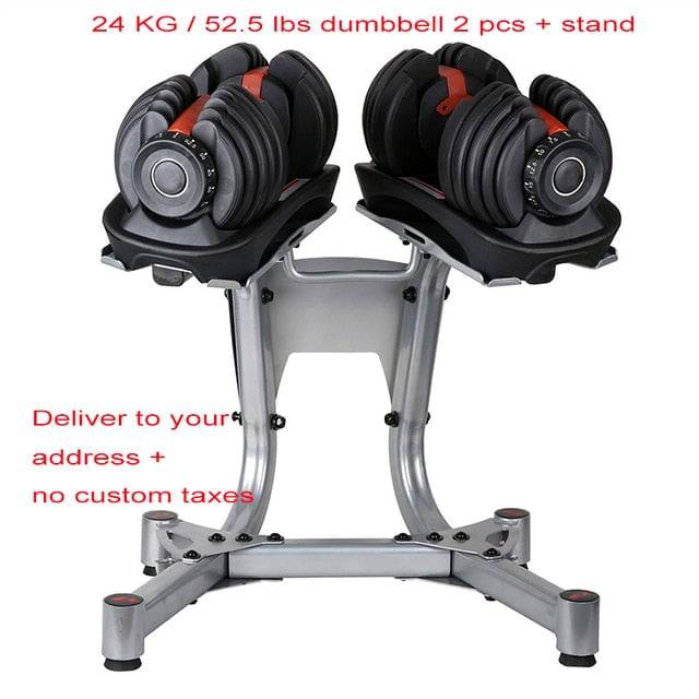 Adjustable Dumbbell Set Professional Gym Fitness - TheWellBeing4All