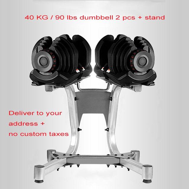 Adjustable Dumbbell Set Professional Gym Fitness - TheWellBeing4All