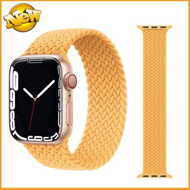 Nylon Braided Solo Loop fabric Strap For Apple Watch band - TheWellBeing4All