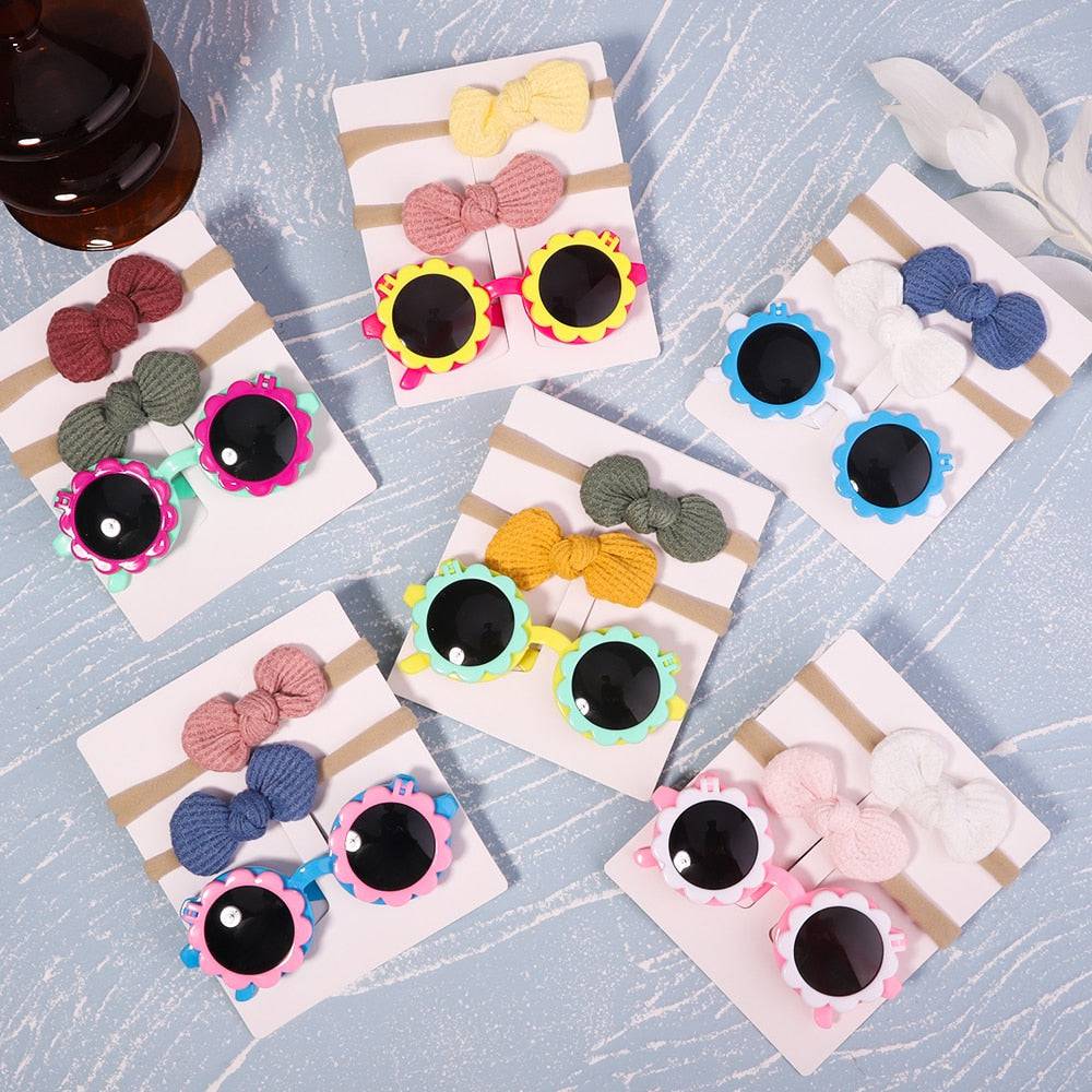 Bows Headband Round Children Sun Glasses Protection - TheWellBeing4All