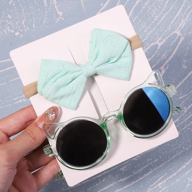 Bows Headband Round Children Sun Glasses Protection - TheWellBeing4All