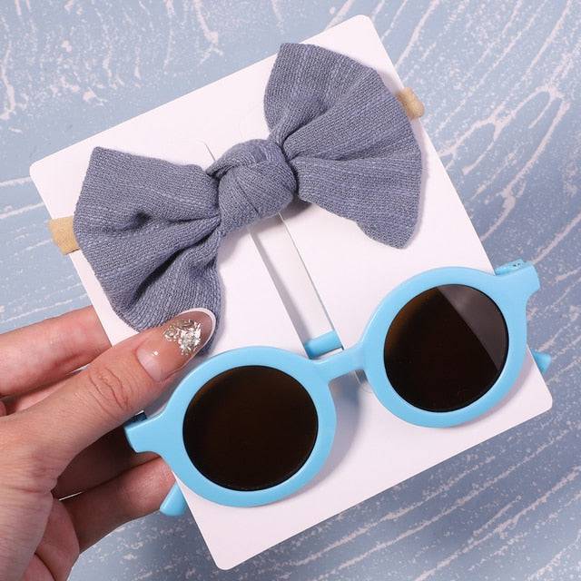 Bows Headband Round Children Sun Glasses Protection - TheWellBeing4All