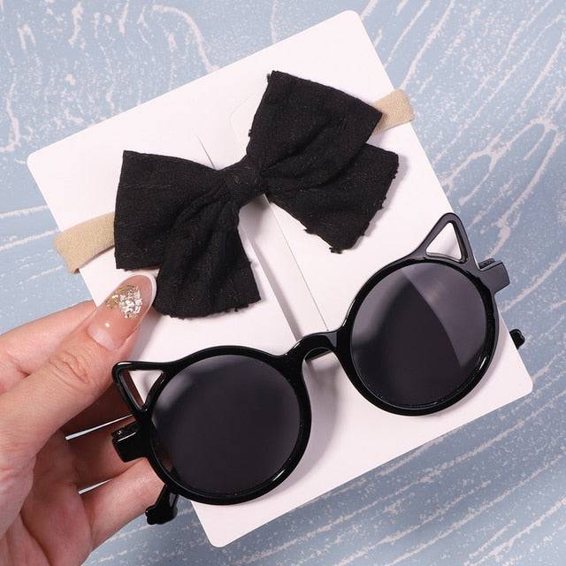 Bows Headband Round Children Sun Glasses Protection - TheWellBeing4All