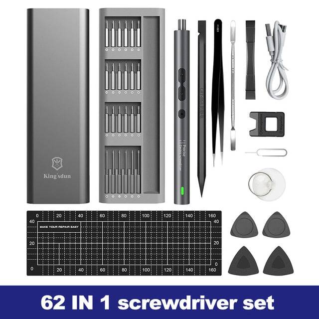 Electric Screwdriver 24 Pcs S2 Alloy Steel Bit Screwdrivers Type-C Fast Charging Screwdriver Set - TheWellBeing4All