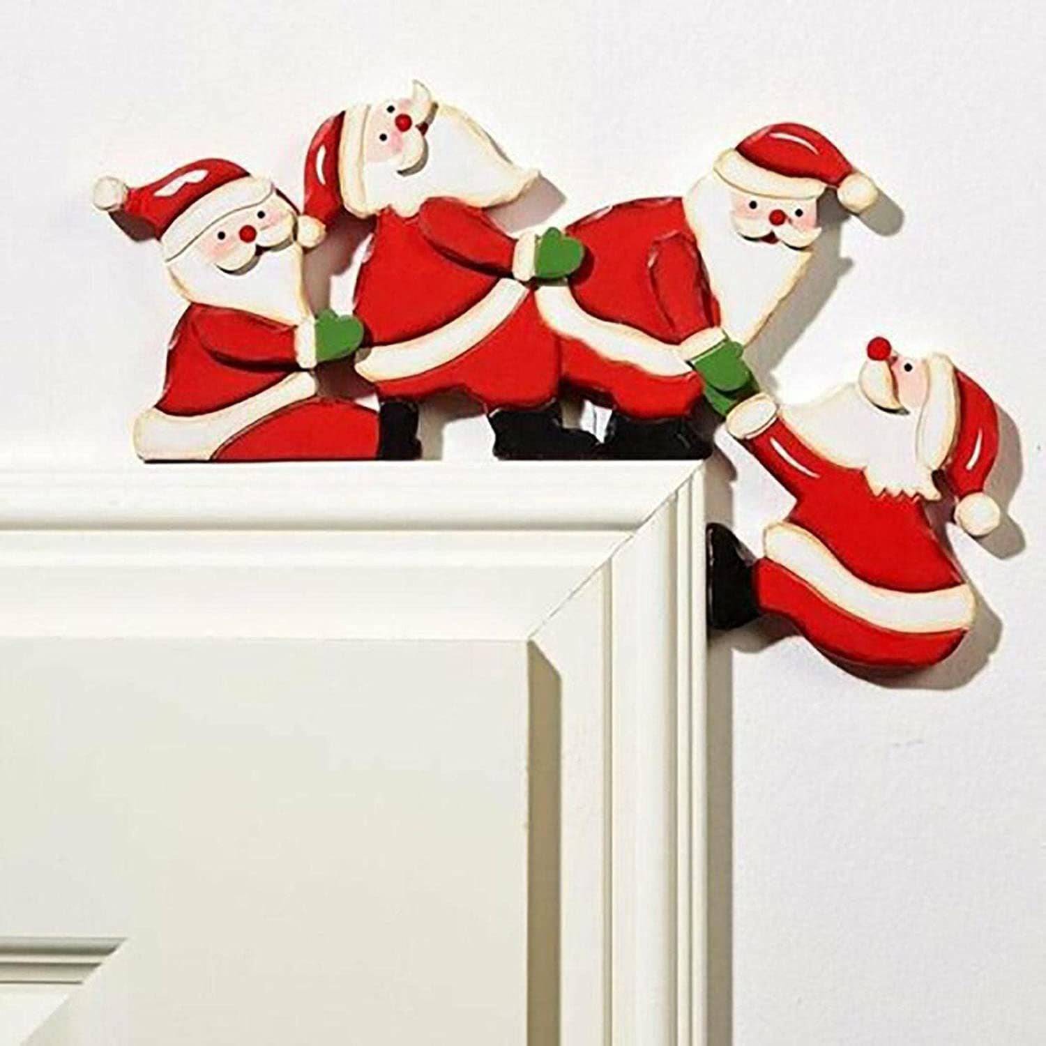 Wooden Christmas Door Hanging Oranments Wall Xmas Dec Merry Christmas Decor - TheWellBeing4All