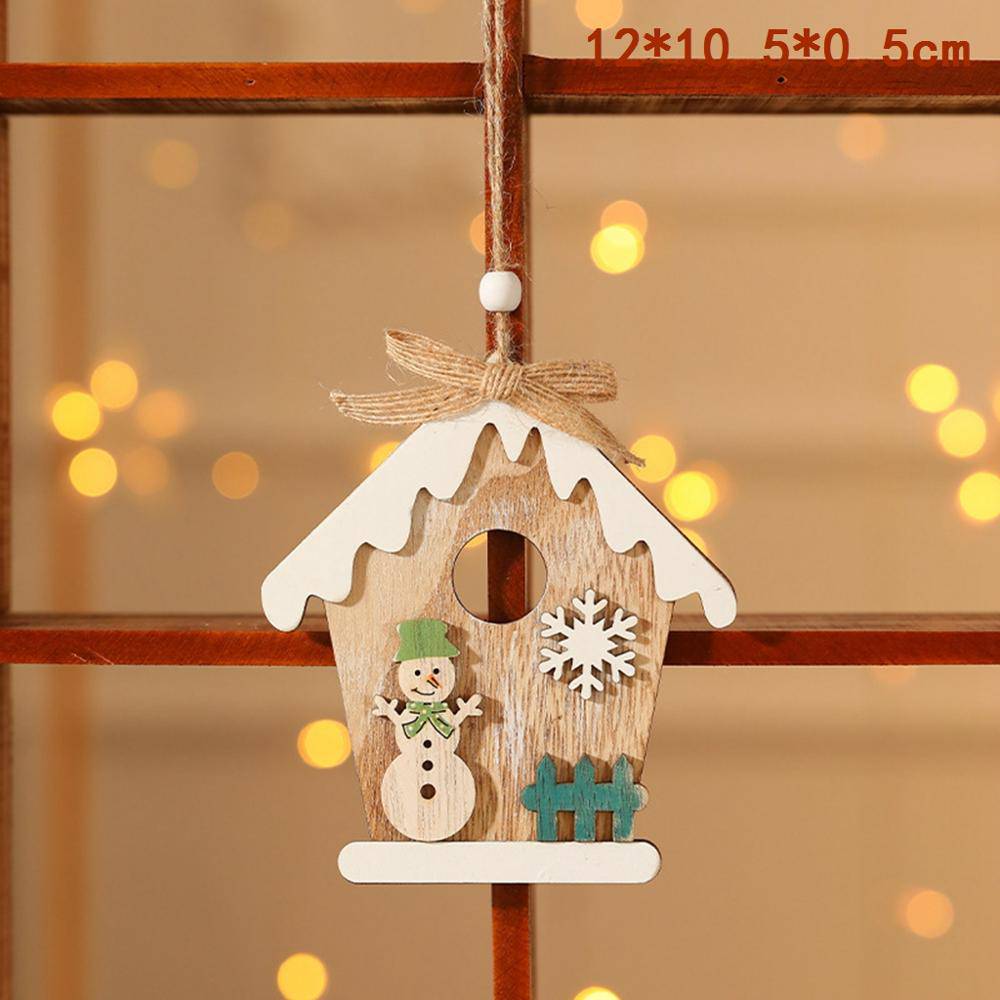 Wooden Christmas Door Hanging Oranments Wall Xmas Dec Merry Christmas Decor - TheWellBeing4All