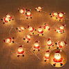 2M 20LED Santa Claus Snowflake LED Light String Christmas Decoration For Home Xmas Tree Ornament