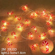 2M 20LED Santa Claus Snowflake LED Light String Christmas Decoration For Home Xmas Tree Ornament