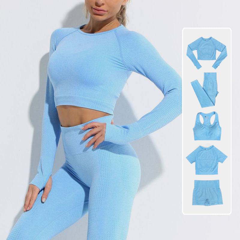 Seamless Yoga Set Women Workout Set Sportswear Fitness Clothes For Women Clothing Gym Leggings Sport Suit - TheWellBeing4All