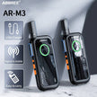 Mini Walkie Talkie ABBREE AR-M3 UHF Long Range Dual PPT USB Charging Portable Communicator Two way Radio - TheWellBeing4All