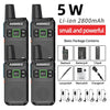 Mini Walkie Talkie ABBREE AR-M3 UHF Long Range Dual PPT USB Charging Portable Communicator Two way Radio - TheWellBeing4All